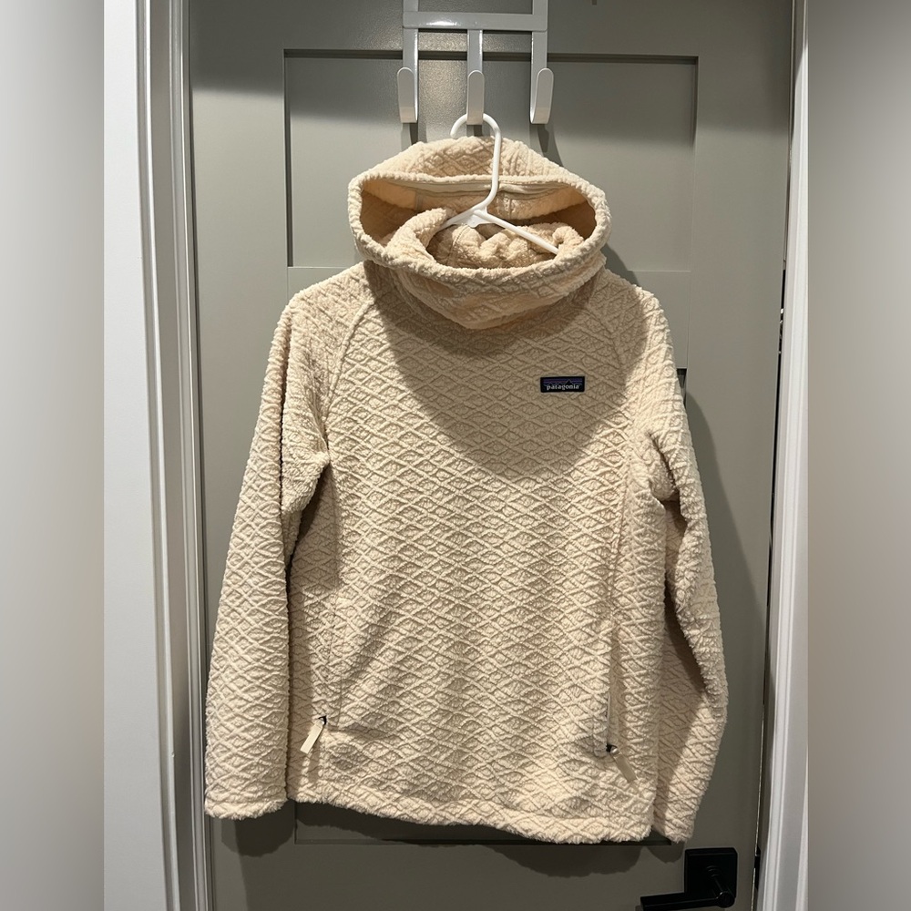 Patagonia Cream Hooded Sweater
